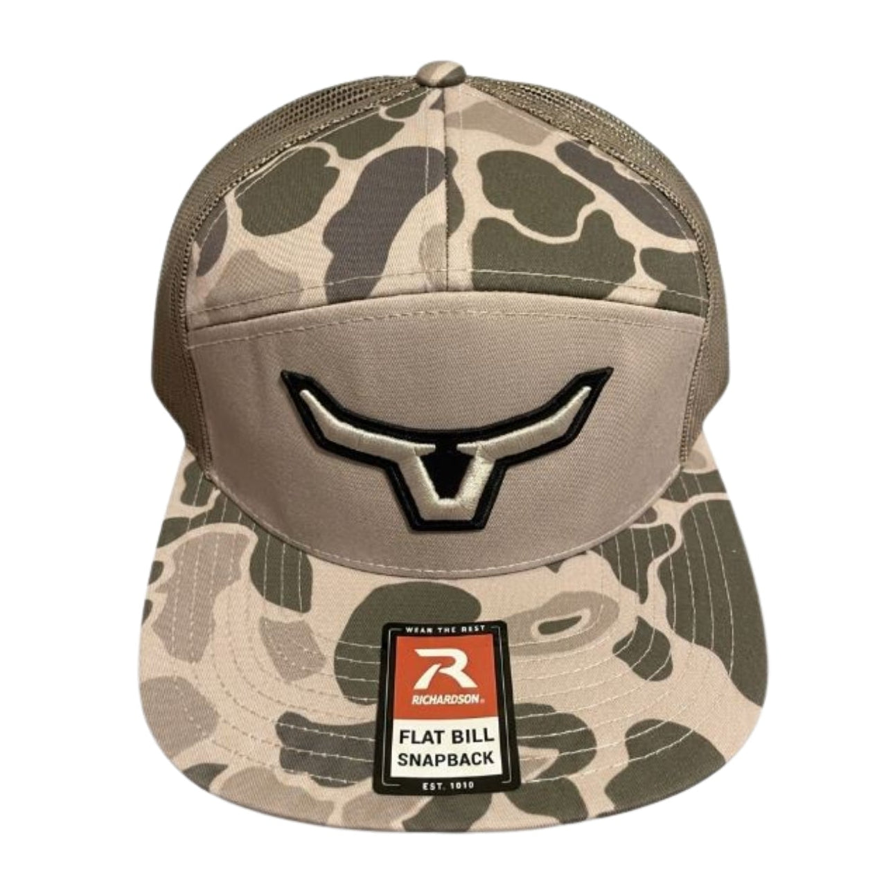 Harvest Duck Camo 3D Puff Embroidery Richardson Flat Bill Trucker Hat