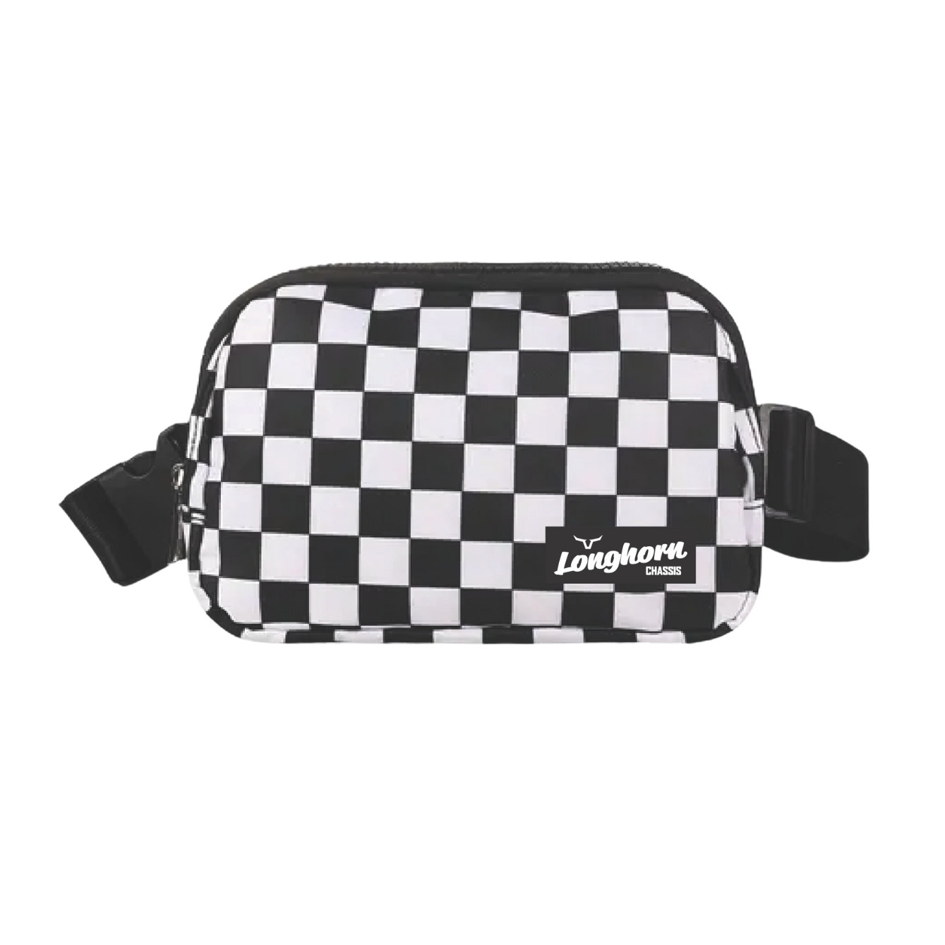 Longhorn Checkered Belt Bag