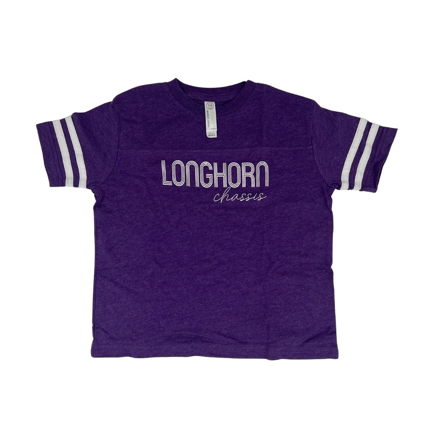 Youth Longhorn Chassis Purple Tee
