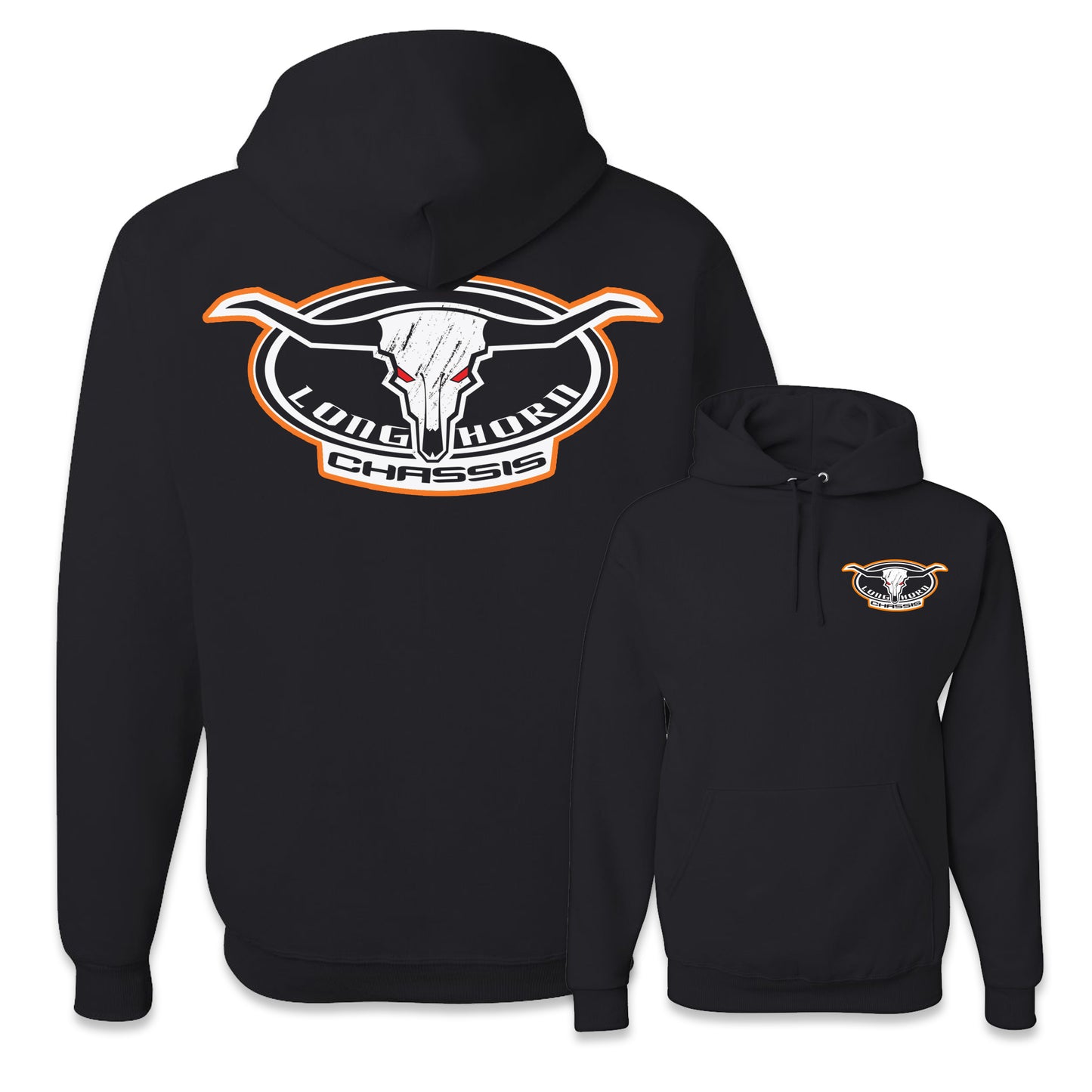 Longhorn 1.0 Orange Outline Hoodie