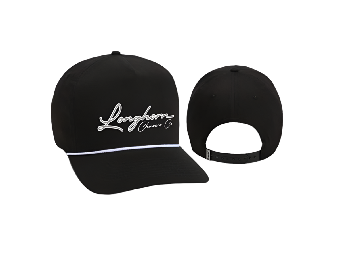 Black Imperial White Rope Hat with Classy Chassis Script