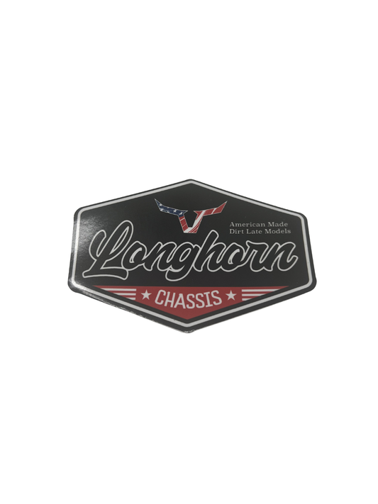 Hexagonal logo with 'Longhorn Chassis' text on a white background