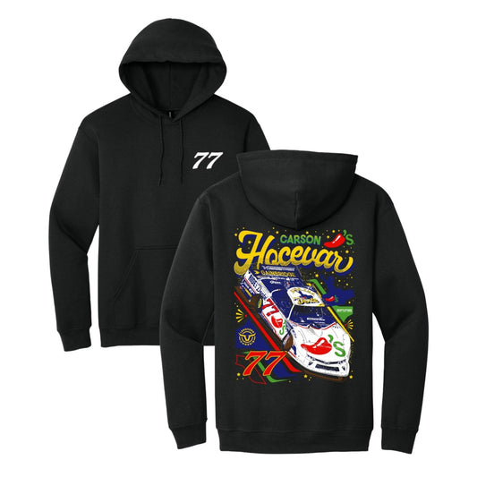 Carson Hocevar “Ride the Dirte” Chili Hoodie