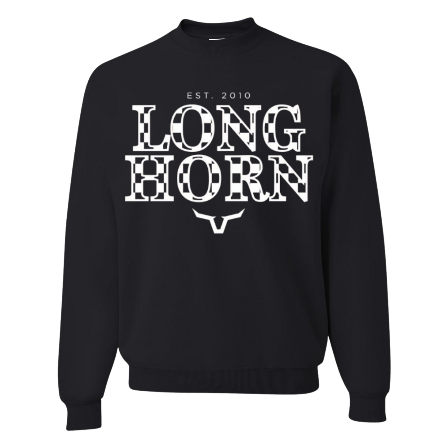 Black Gameday Raceday Crewneck