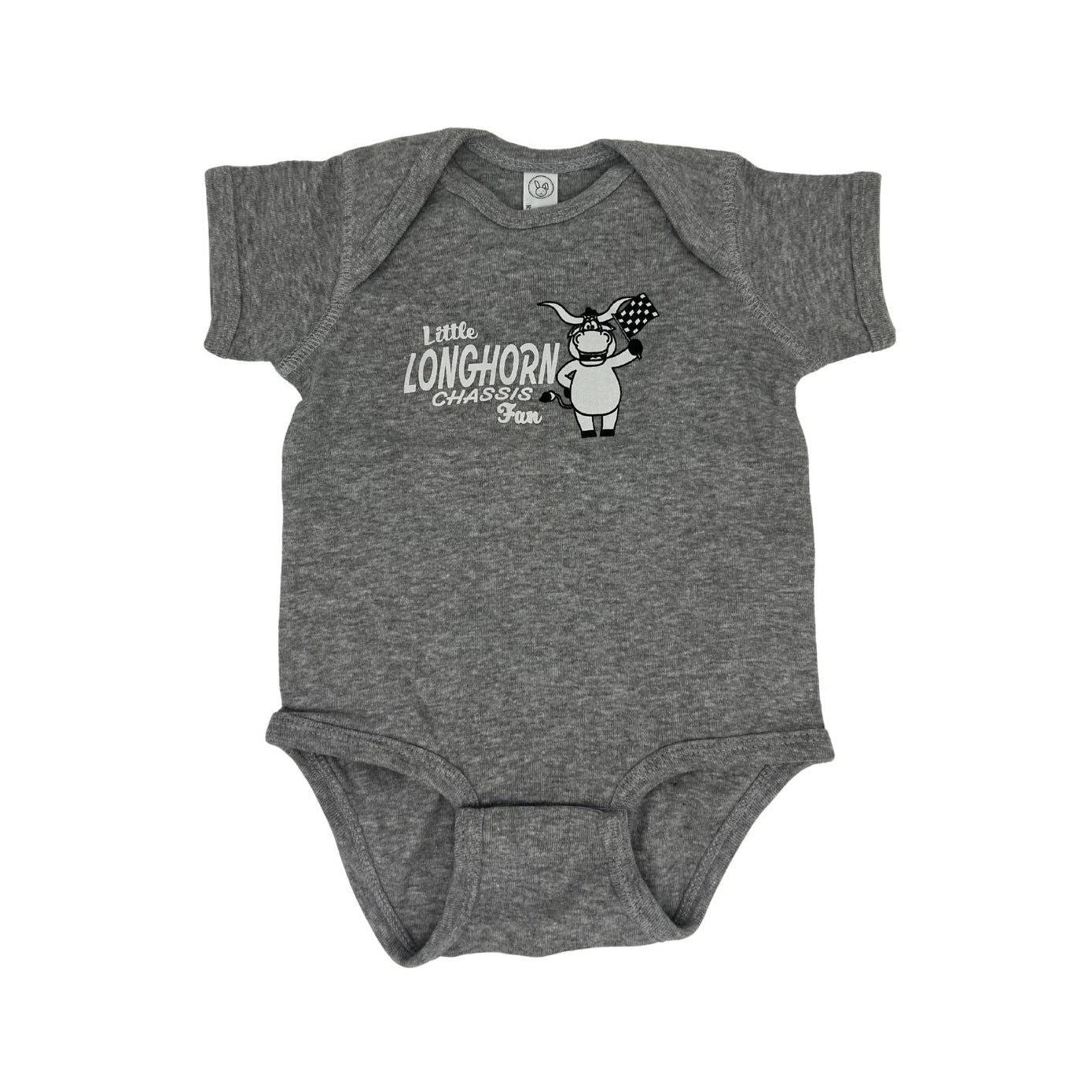Little Longhorn Grey Onesie