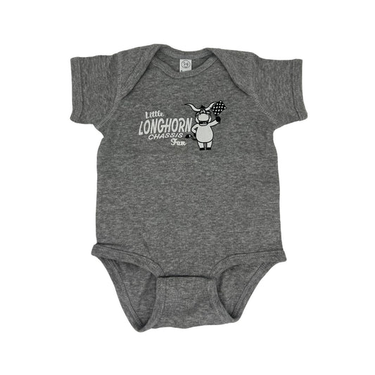 Little Longhorn Grey Onesie