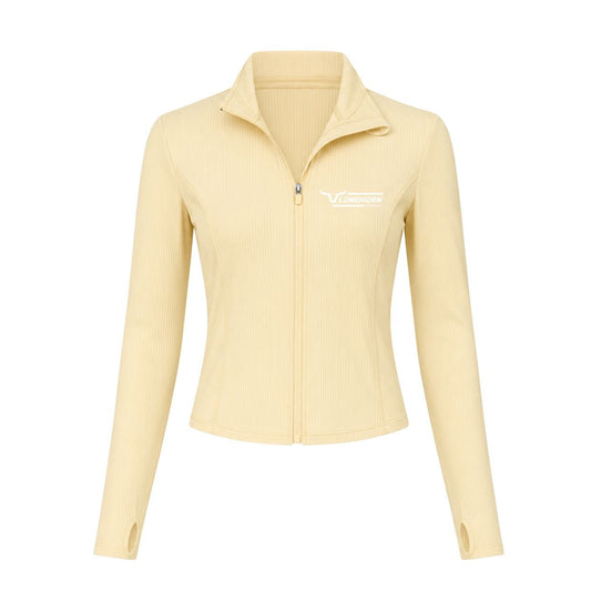 Longhorn Butter Ribbed Zip-Up