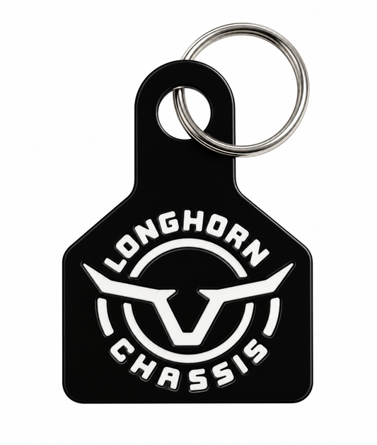 Longhorn Cattle Tag Keychain