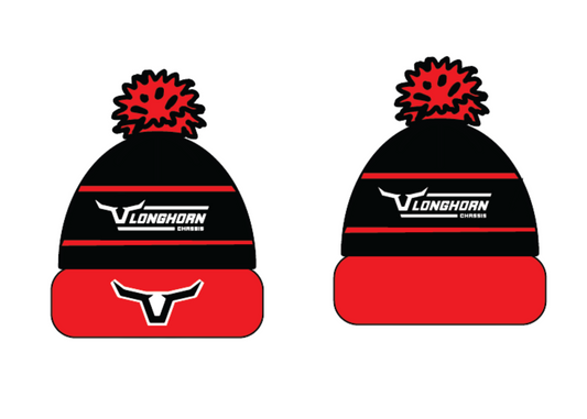 Horns Puff Pom Pom Beanie