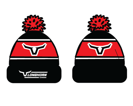 Longhorn Horizontal 2.0 Logo Pom Pom Beanie