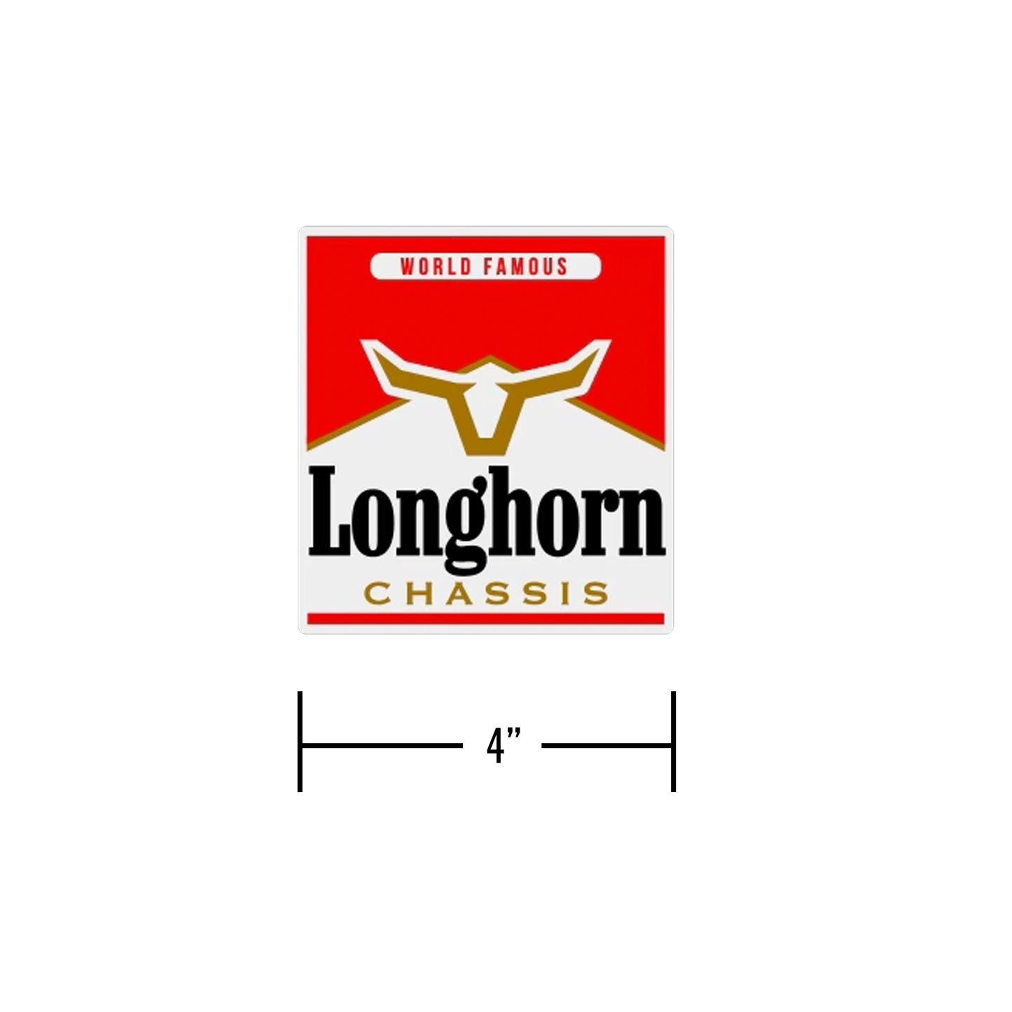 Longhorn Red Decal