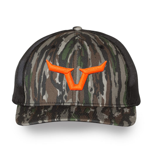 Horns Puff 3-D Realtree Original/Black Embroidered 112