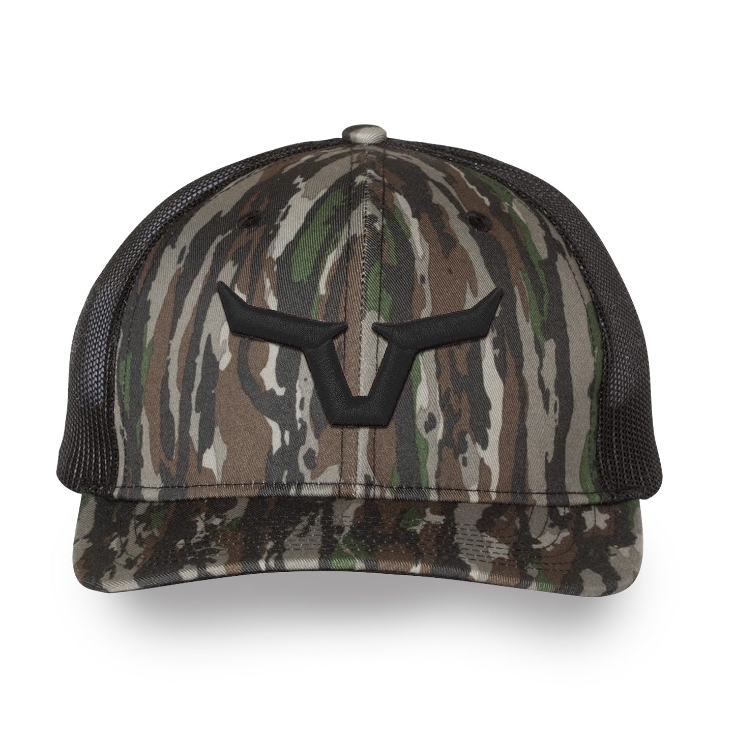 Horns Puff 3-D Realtree Original/Black Embroidered 112