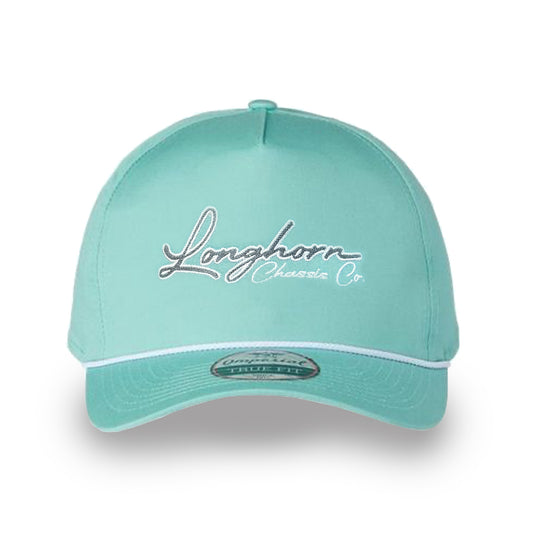 Sea Green Imperial White Rope Hat with Classy Chassis Script