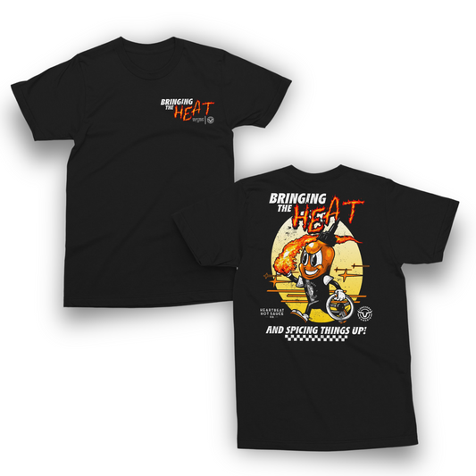 Heartbeat Hot Sauce x Longhorn Chassis "Bringing the Heat" Youth Tee