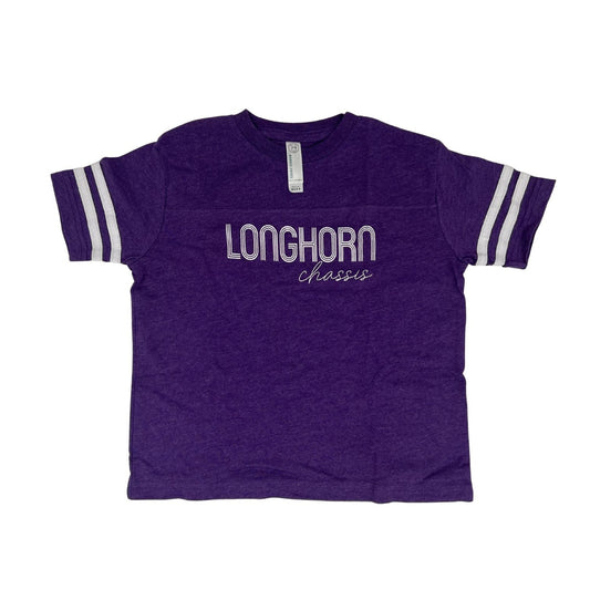 Youth Longhorn Chassis Purple Tee